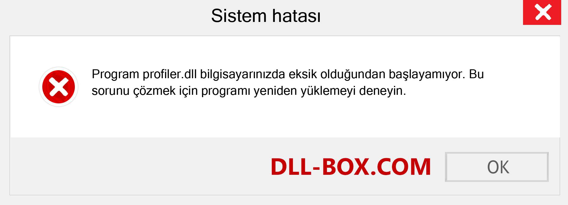 profiler.dll dosyası eksik mi? Windows 7, 8, 10 için İndirin - Windows'ta profiler dll Eksik Hatasını Düzeltin, fotoğraflar, resimler